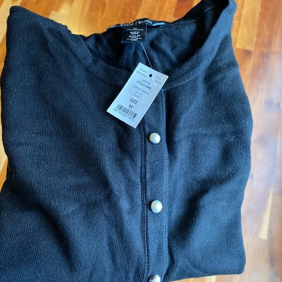 White House Black Market Black Cardigan. New With Tags.